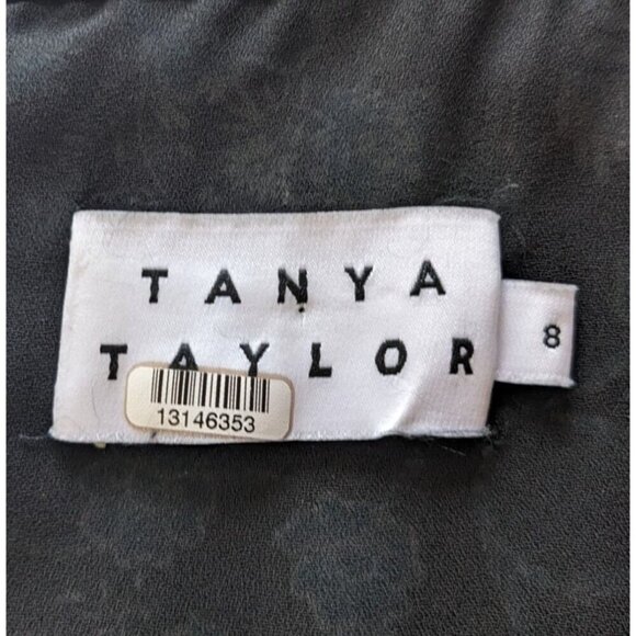 TANYA TAYLOR Raven Paisley Blue Floral Long Sleeve MiniDress w/Auth Sticker Sz 8 - Picture 3 of 10